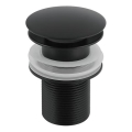 Gedy - Umivalni odtok CLICK-CLACK, premer 6,6 cm, mat črne barve