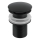 Gedy - Umivalni odtok CLICK-CLACK, premer 6,6 cm, mat črne barve