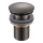 Gedy - Umivalni odtok CLICK-CLACK, premer 6,6 cm, metalik siva