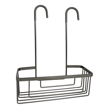 Gedy - Viseča polica za tuš SMART 37,5x30 cm metalik siva