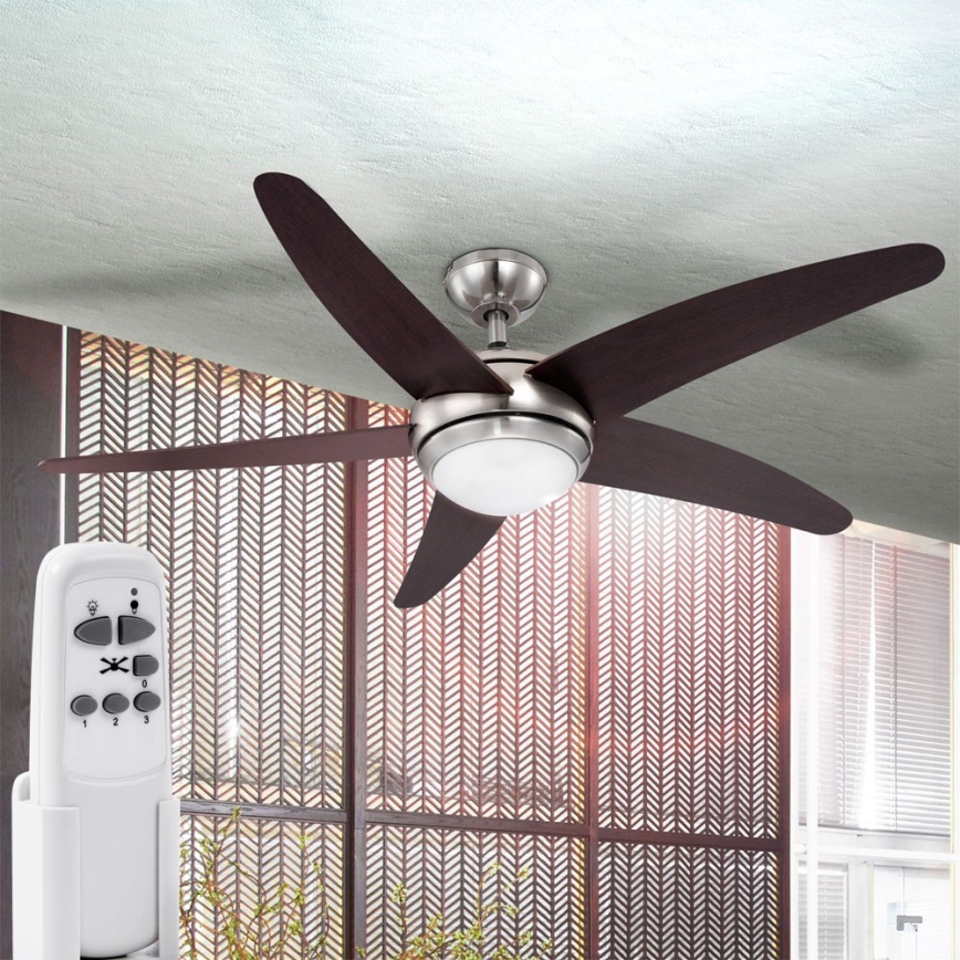 GLOBO 0306LED - Stropni ventilator FABIOLA 1xLED/20W/230V temen oreh