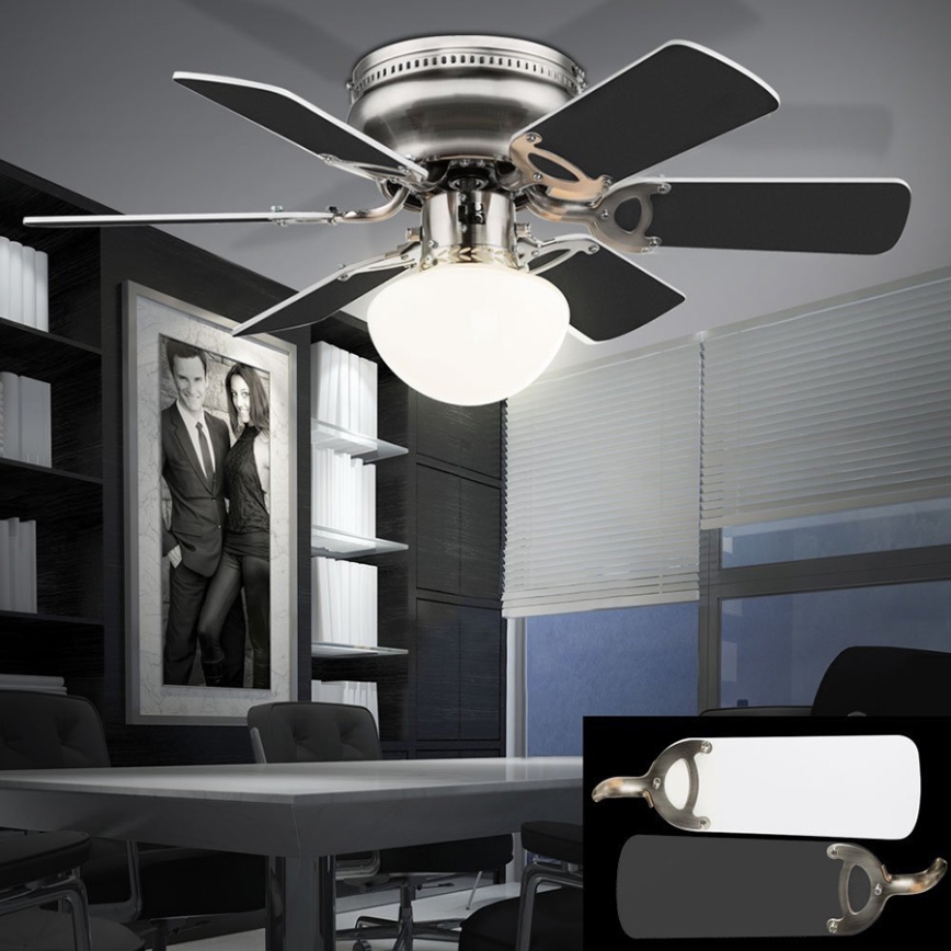 GLOBO 0307W - Stropni ventilator UGO 1xE27/60W/230V