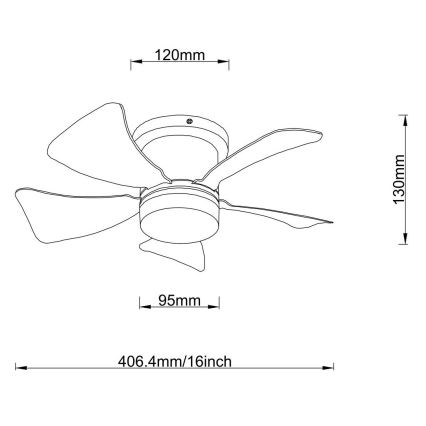 Globo - LED Zatemnitveni stropni ventilator LED/10W/230V 3000-6500K siva + Daljinski upravljalnik