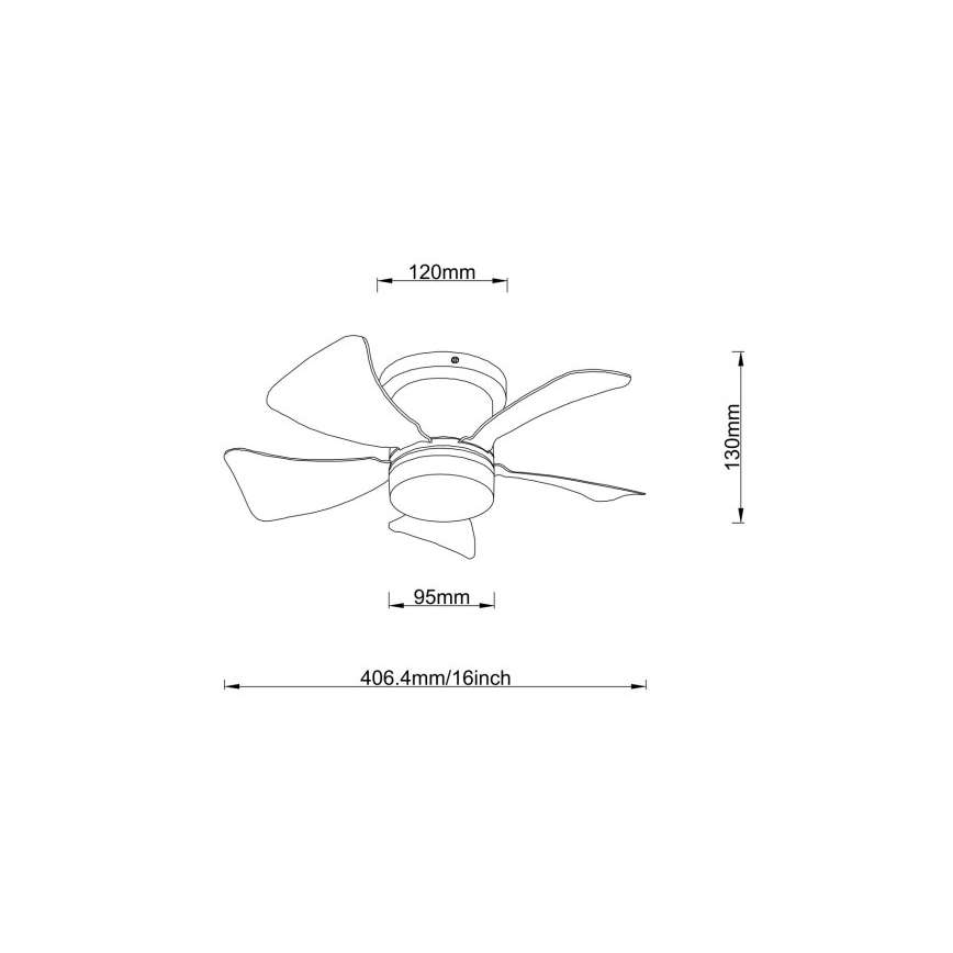 Globo – zatemljiv stropni LED-ventilator, 10 W, 230 V, 3000–6500 K, večbarven + daljinski upravljalnik