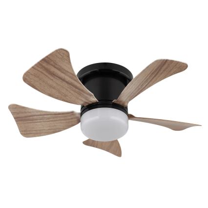 Globo - LED Zatemnitveni stropni ventilator LED/10W/230V 3000-6500K rjava + Daljinski upravljalnik
