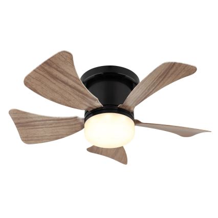 Globo - LED Zatemnitveni stropni ventilator LED/10W/230V 3000-6500K rjava + Daljinski upravljalnik