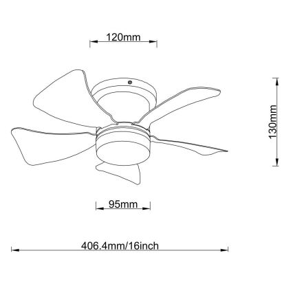 Globo - LED Zatemnitveni stropni ventilator LED/10W/230V 3000-6500K rjava + Daljinski upravljalnik