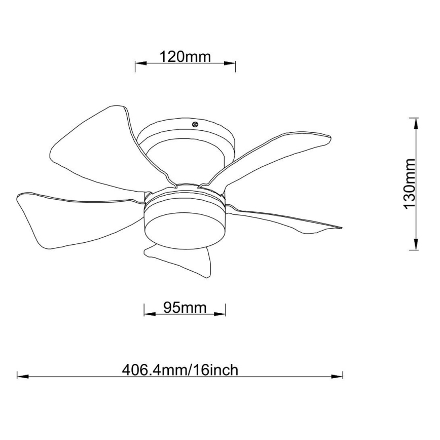 Globo - LED Zatemnitveni stropni ventilator LED/10W/230V 3000-6500K rjava + Daljinski upravljalnik