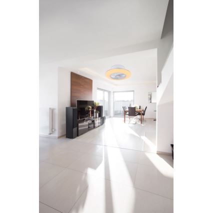Globo - LED Zatemnitvena stropna svetilka z ventilatorjem LED/40W/230V 3000-6000K + Daljinski upravljalnik
