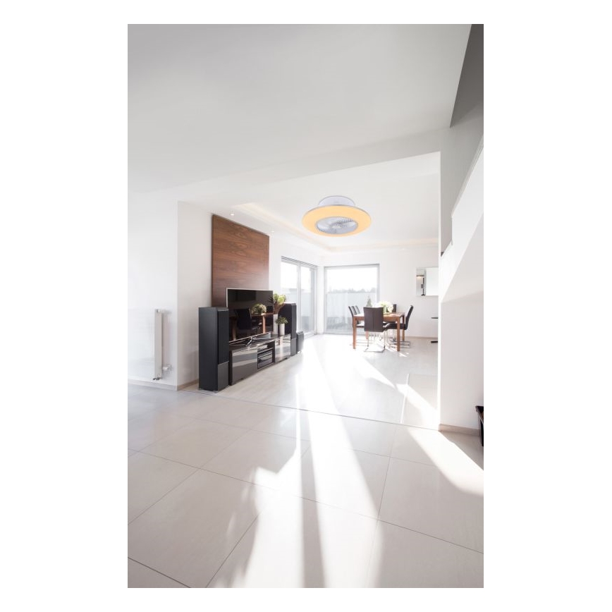 Globo - LED Zatemnitvena stropna svetilka z ventilatorjem LED/40W/230V 3000-6000K + Daljinski upravljalnik