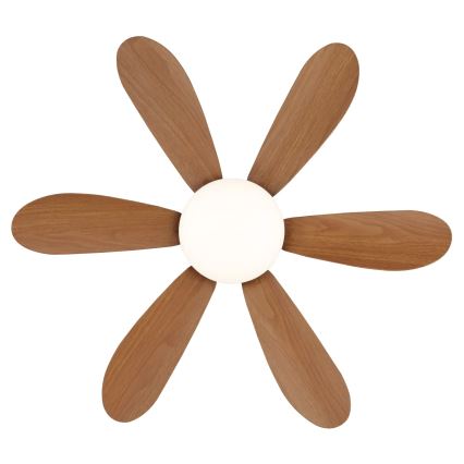 Globo - LED stropni ventilator z zatemnitvijo LED/5W/230V 2700-6500K rjav + daljinski upravljalnik