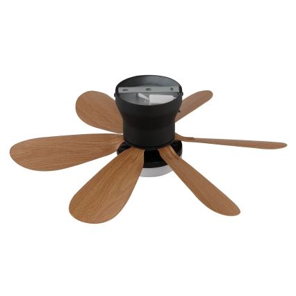 Globo - LED stropni ventilator z zatemnitvijo LED/5W/230V 2700-6500K rjav + daljinski upravljalnik