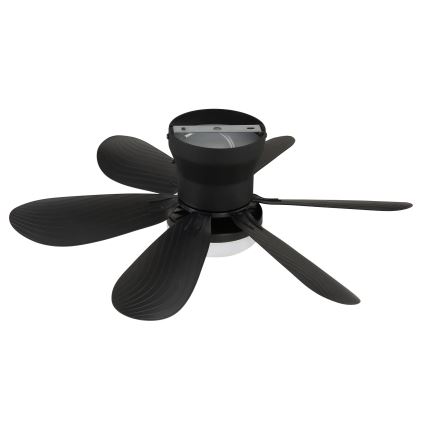 Globo - zatemljiv LED stropni ventilator LED/5W/230V 2700-6500K črna + daljinski upravljalnik