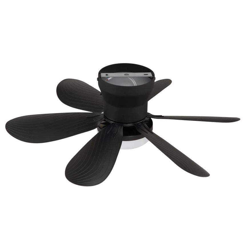 Globo - zatemljiv LED stropni ventilator LED/5W/230V 2700-6500K črna + daljinski upravljalnik