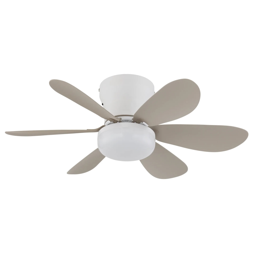 Globo - LED zatemnljiv stropni ventilator LED/5W/230V 2700-6500K bež + daljinski upravljalnik