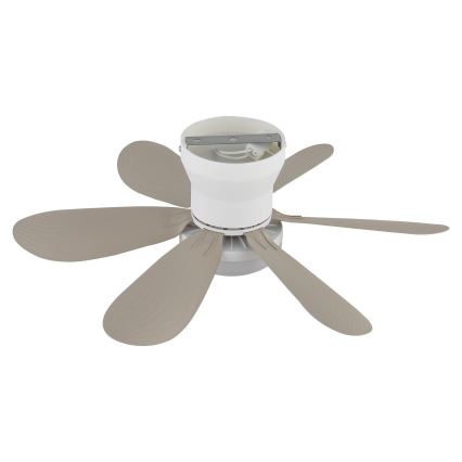 Globo - LED zatemnljiv stropni ventilator LED/5W/230V 2700-6500K bež + daljinski upravljalnik