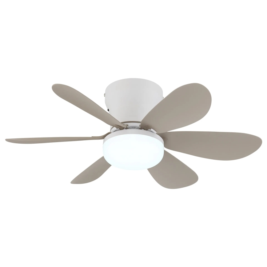 Globo - LED zatemnljiv stropni ventilator LED/5W/230V 2700-6500K bež + daljinski upravljalnik