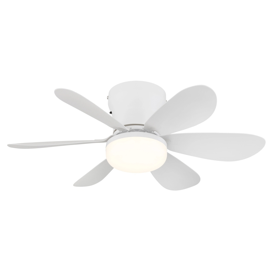 Globo - zatemnjevalni LED stropni ventilator LED/5W/230V 2700-6500K bel + daljinski upravljalnik