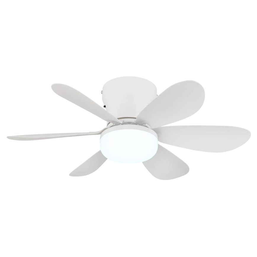 Globo - zatemnjevalni LED stropni ventilator LED/5W/230V 2700-6500K bel + daljinski upravljalnik