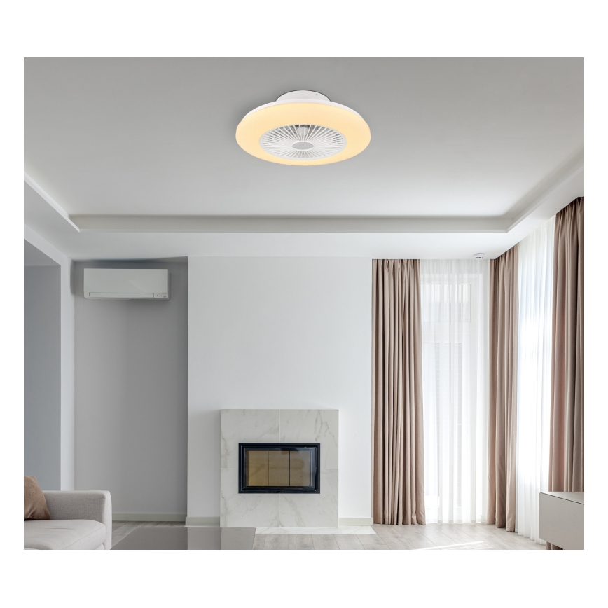 Globo 03628 - LED Zatemnitvena stropna svetilka z ventilatorjem LED/30W/230V + Daljinski upravljalnik