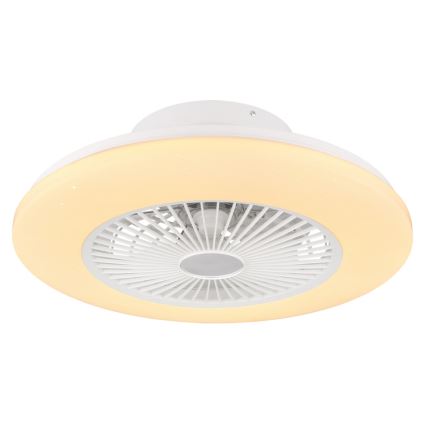 Globo 03628 - LED Zatemnitvena stropna svetilka z ventilatorjem LED/30W/230V + Daljinski upravljalnik