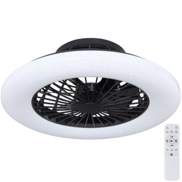 Globo 03628B - LED Zatemnitvena stropna svetilka z ventilatorjem LED/30W/230V + Daljinski upravljalnik