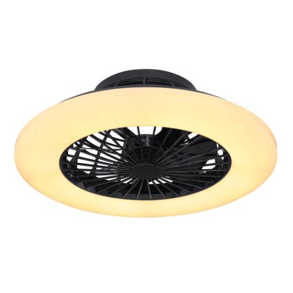 Globo 03628B - LED Zatemnitvena stropna svetilka z ventilatorjem LED/30W/230V + Daljinski upravljalnik