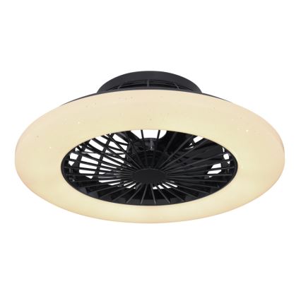 Globo 03628B - LED Zatemnitvena stropna svetilka z ventilatorjem LED/30W/230V + Daljinski upravljalnik
