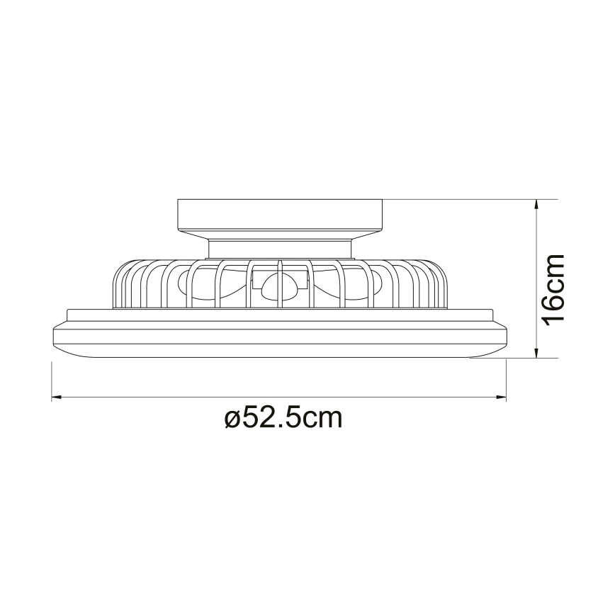 Globo 03628B - LED Zatemnitvena stropna svetilka z ventilatorjem LED/30W/230V + Daljinski upravljalnik