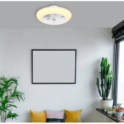Globo 03632W - LED Stropna svetilka z ventilatorjem LAFEE LED/18W/230V