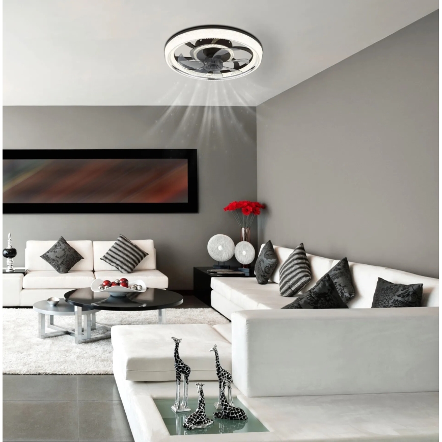 Globo - LED Zatemnitveni stropni ventilator LED/30W/230V 2700-6000K + Daljinski upravljalnik