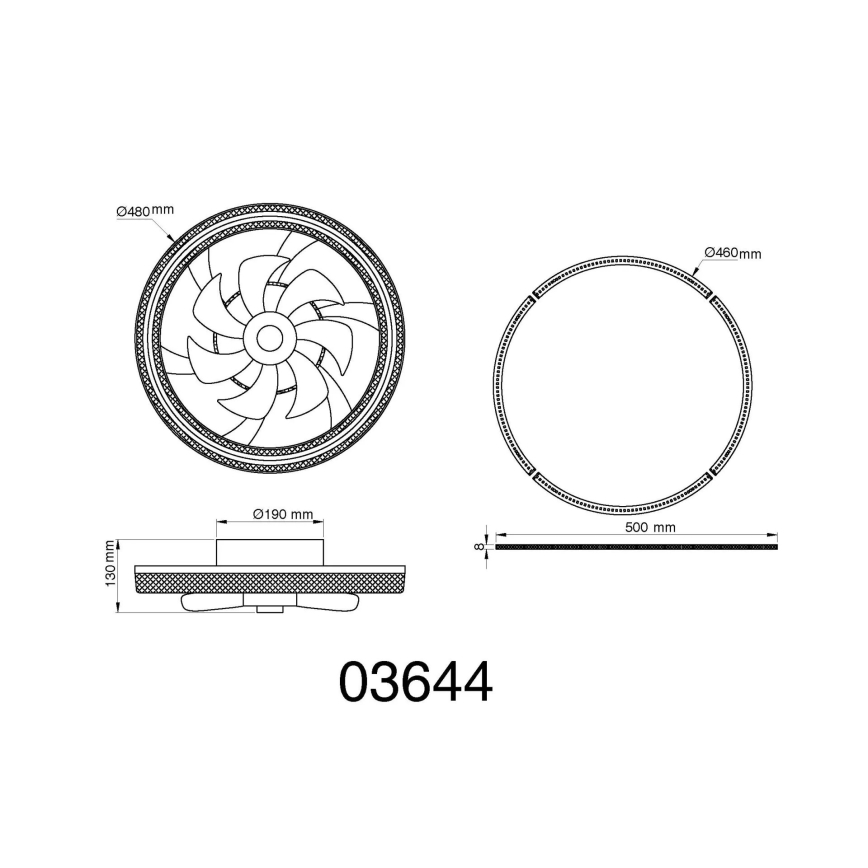 Globo - LED Zatemnitveni stropni ventilator LED/30W/230V 2700-6000K + Daljinski upravljalnik