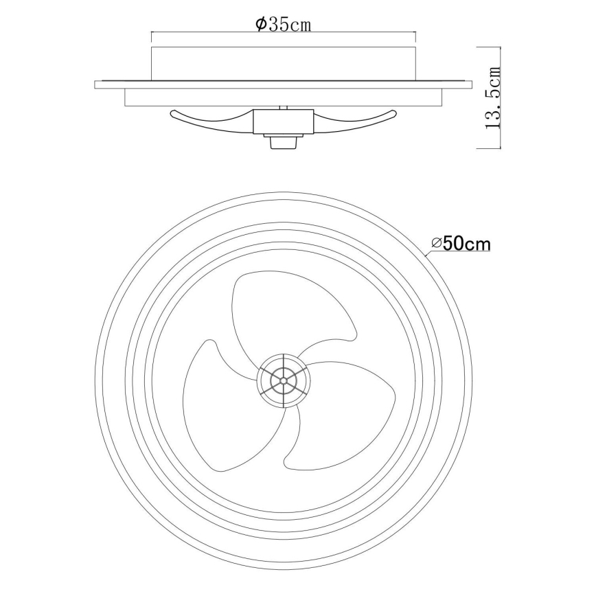 Globo - LED Zatemnitveni stropni ventilator LED/32W/230V 2700-6500K + Daljinski upravljalnik