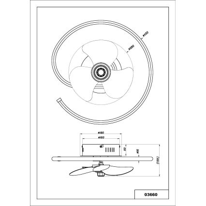 Globo - LED Zatemnitveni stropni ventilator LED/30W/230V 2700-6500K + Daljinski upravljalnik