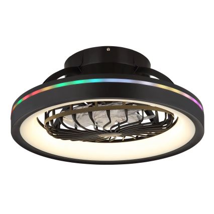Globo - LED RGB Zatemnitven stropna ventilator LED/40W/230V 2700-6500K + Daljinski upravljalnik