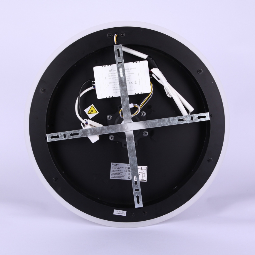 Globo - LED stropni ventilator z zatemnitvijo LED/36W/230V 2700-6000K črn + daljinski upravljalnik