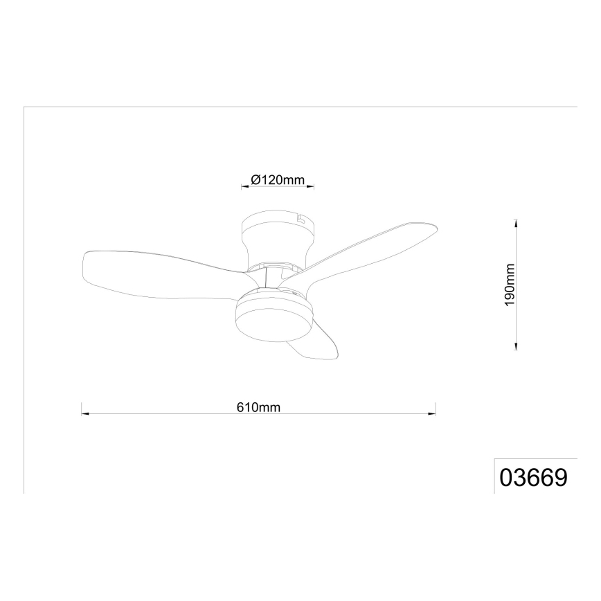 Globo - Stropni ventilator z zatemnitvijo, LED 15 W, 230 V, 2700–6500 K, črn, z daljinskim upravljalnikom