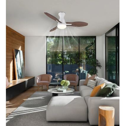 Globo - LED Zatemnitveni stropni ventilator LED/22W/230V 3000/4500/6000K + Daljinski upravljalnik