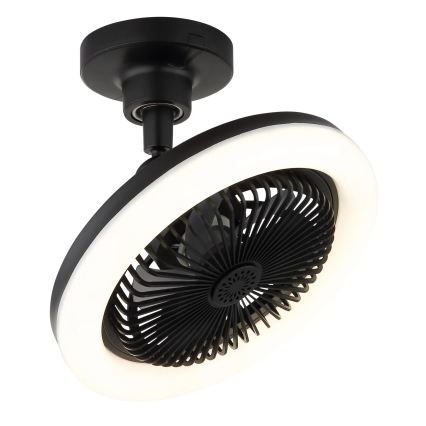 Globo - zatemljiv LED stropni ventilator LED/20W/230V 3000-6500K črna + daljinski upravljalnik