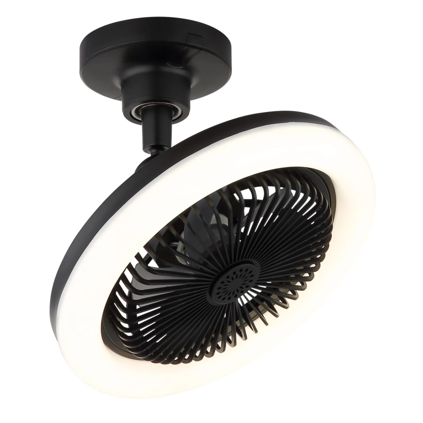 Globo - zatemljiv LED stropni ventilator LED/20W/230V 3000-6500K črna + daljinski upravljalnik