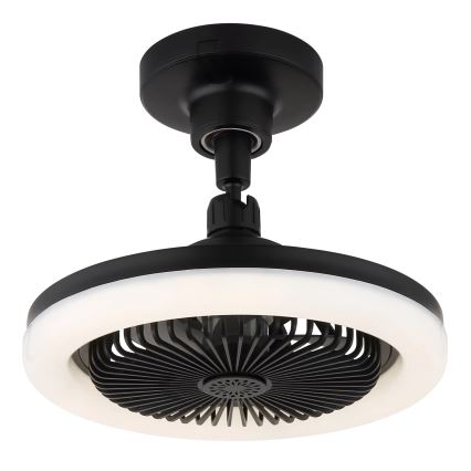 Globo - zatemljiv LED stropni ventilator LED/20W/230V 3000-6500K črna + daljinski upravljalnik