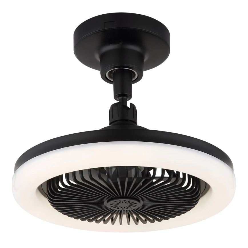 Globo - zatemljiv LED stropni ventilator LED/20W/230V 3000-6500K črna + daljinski upravljalnik