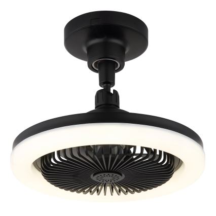 Globo - zatemljiv LED stropni ventilator LED/20W/230V 3000-6500K črna + daljinski upravljalnik