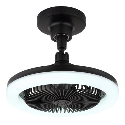 Globo - zatemljiv LED stropni ventilator LED/20W/230V 3000-6500K črna + daljinski upravljalnik