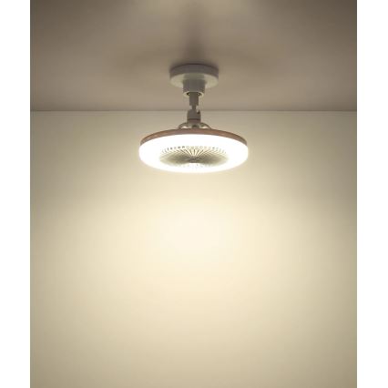 Globo - Zatemljiv LED stropni ventilator LED/20W/230V 3000-6500K bel + daljinski upravljalnik