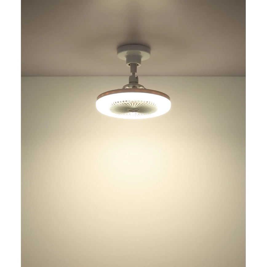 Globo - Zatemljiv LED stropni ventilator LED/20W/230V 3000-6500K bel + daljinski upravljalnik