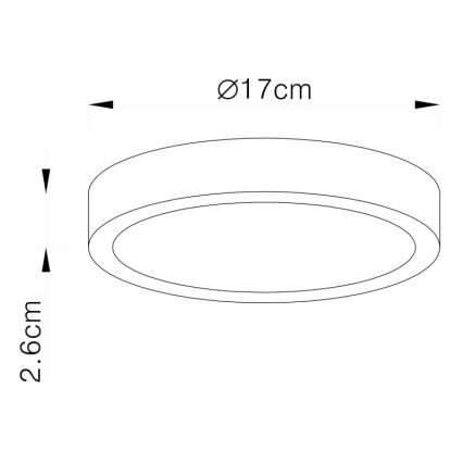 Globo - LED Zatemnitvena stropna svetilka LED/22W/230V