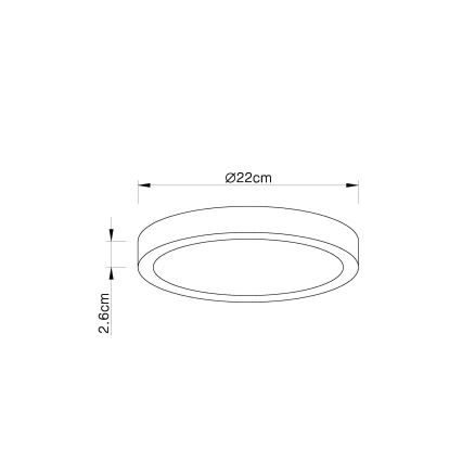 Globo - LED Zatemnitvena stropna svetilka LED/28W/230V