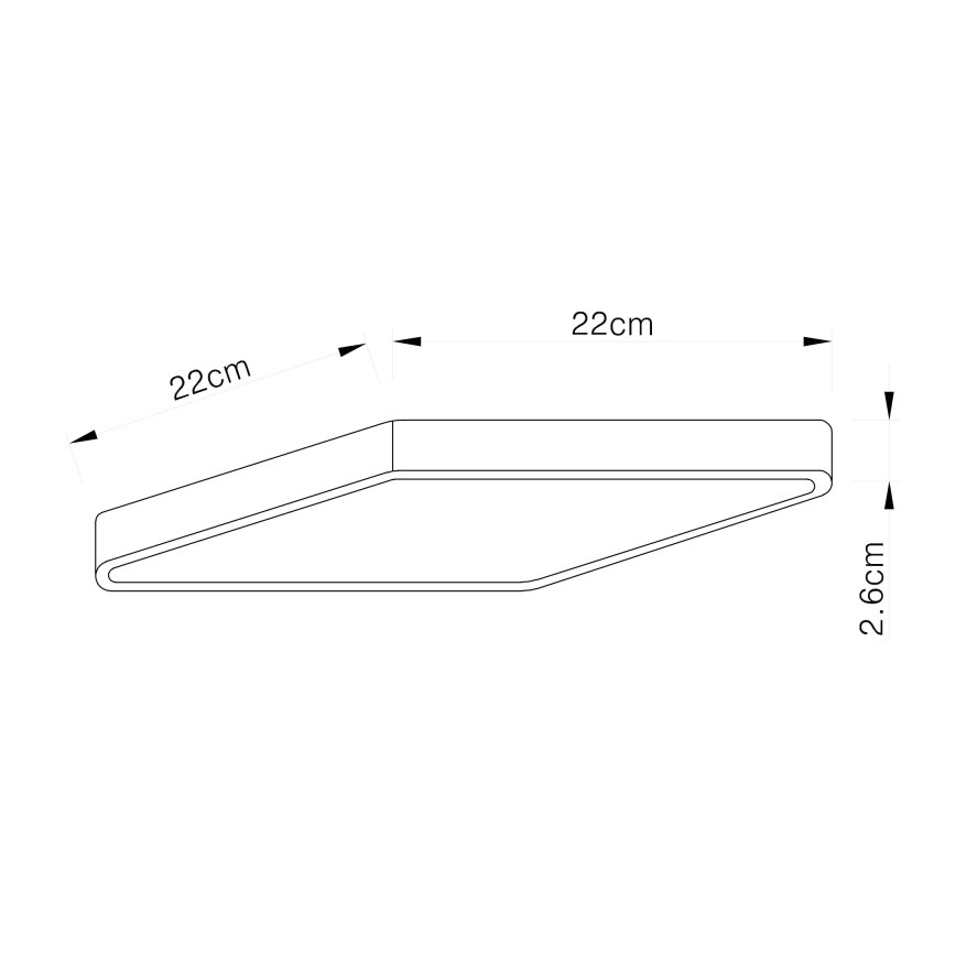 Globo - LED Zatemnitvena stropna svetilka LED/28W/230V