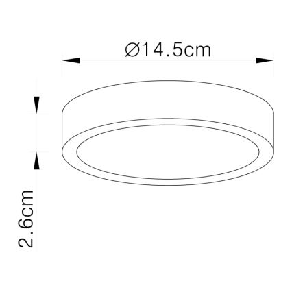 Globo 12366-15 - LED Stropna svetilka VITOS LED/15W/230V